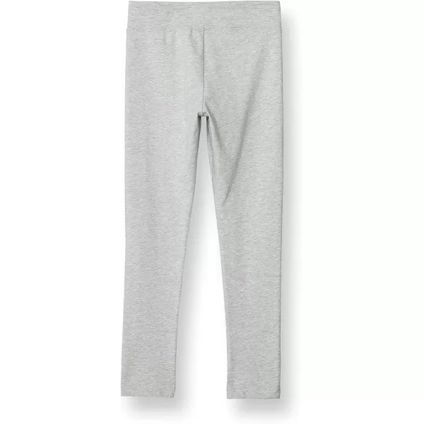 imageChampion CottonRich Leggings for Girls Solid Color Script 21quotOxford Grey Heather Small Script