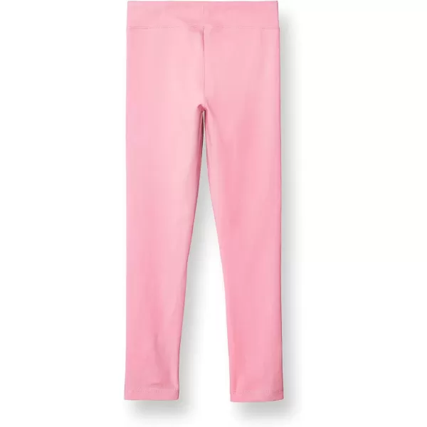 imageChampion CottonRich Leggings for Girls Solid Color Script 21quotSpark Pink Small Script