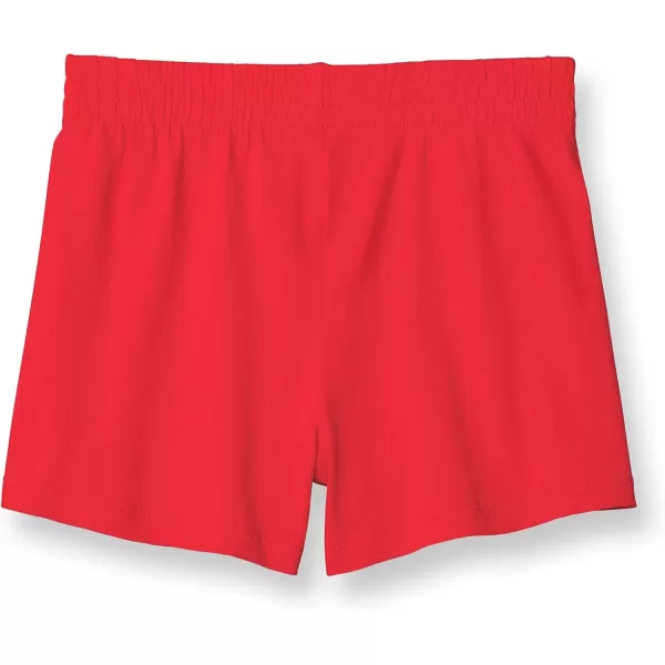 imageChampion Girls Cotton Lightweight Gym Shorts 3quot InseamRed Stone Small Script