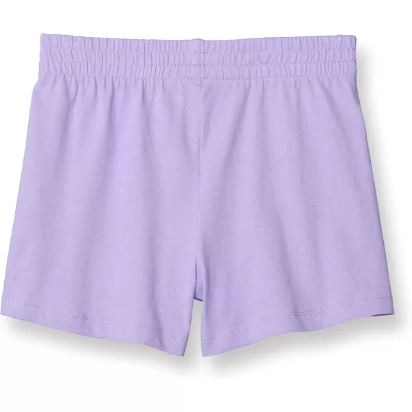 imageChampion Girls Cotton Lightweight Gym Shorts 3quot InseamSalty Purple Small Script