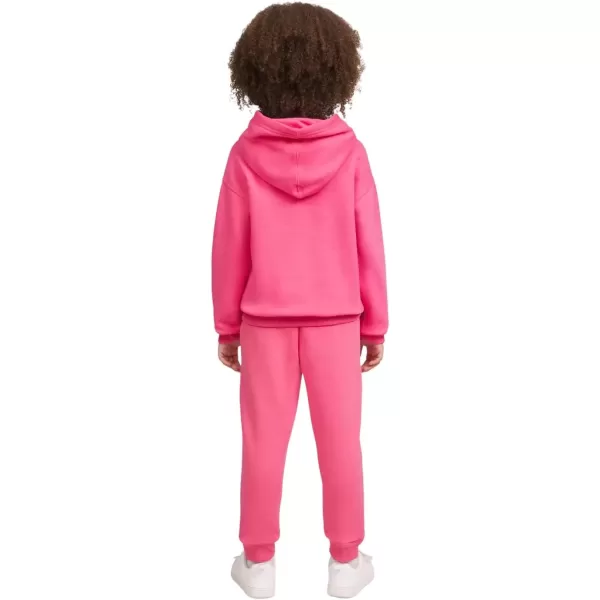 imageChampion Girls Hoodie and Sweatpant Set for Kids Athletic Fleece SweatsuitHot Pinkwhite