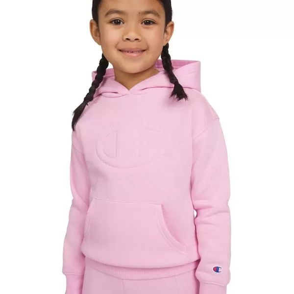 imageChampion Girls Hoodie and Sweatpant Set for Kids Athletic Fleece SweatsuitLilac Sachet Cargo