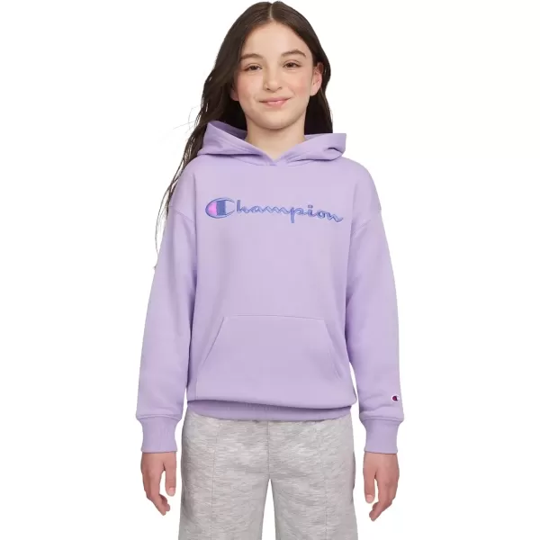 imageChampion Girls Hoodie for Kids Pullover Sweatshirt For Girls Athletic SweaterLavender