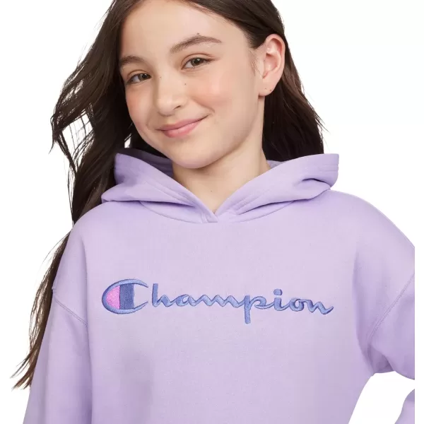 imageChampion Girls Hoodie for Kids Pullover Sweatshirt For Girls Athletic SweaterLavender