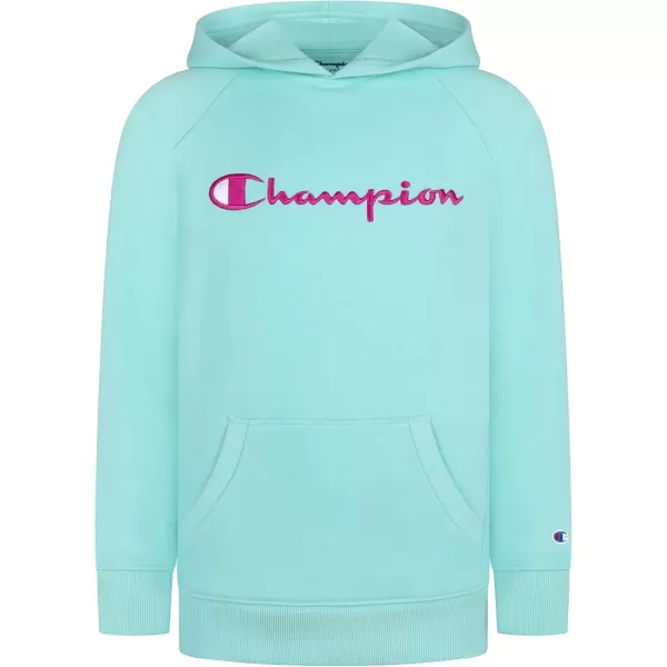 imageChampion Girls Hoodie for Kids Pullover Sweatshirt For Girls Athletic SweaterLight Sea Green