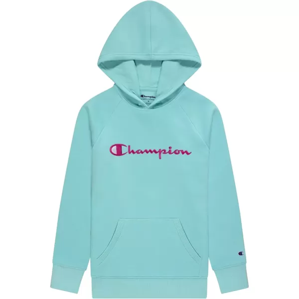 imageChampion Girls Hoodie for Kids Pullover Sweatshirt For Girls Athletic SweaterLight Sea Green