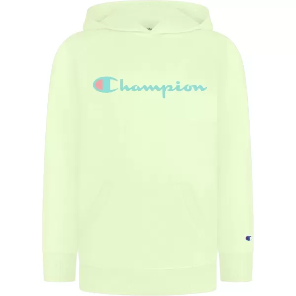 imageChampion Girls Hoodie for Kids Pullover Sweatshirt For Girls Athletic SweaterPale Lime Script