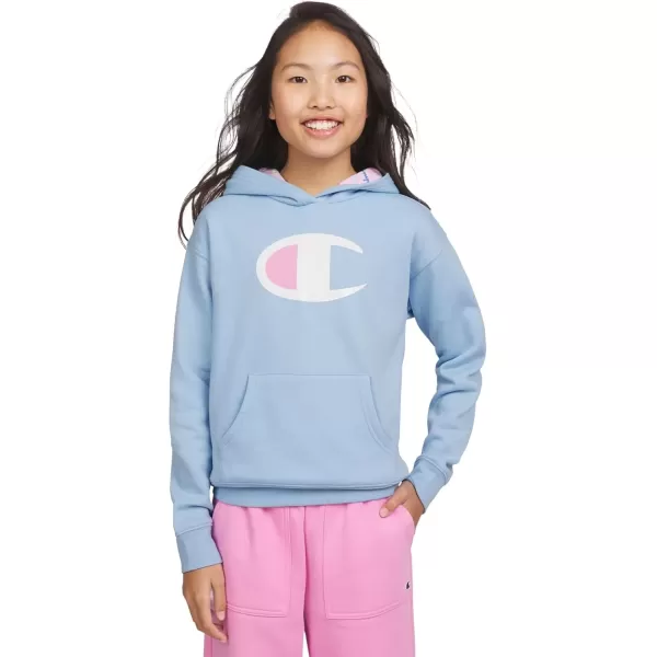 imageChampion Girls Hoodie for Kids Pullover Sweatshirt For Girls Athletic SweaterPlacid Blue