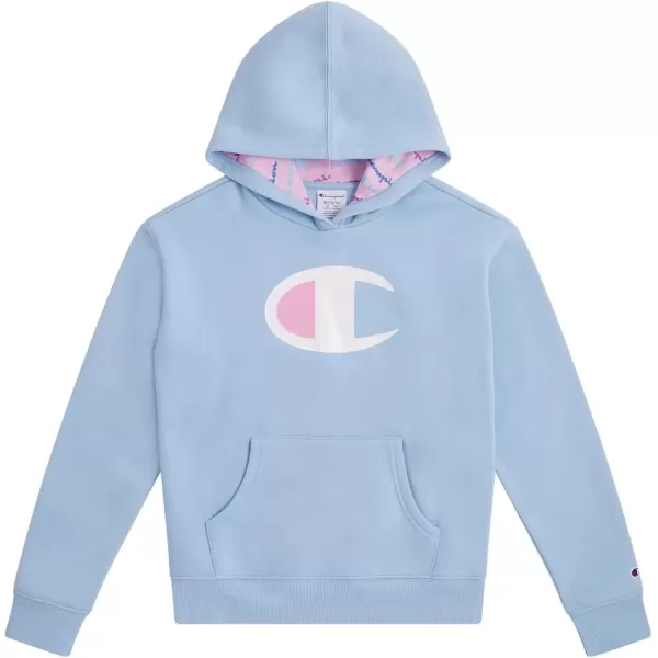 imageChampion Girls Hoodie for Kids Pullover Sweatshirt For Girls Athletic SweaterPlacid Blue