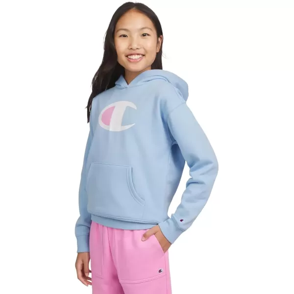 imageChampion Girls Hoodie for Kids Pullover Sweatshirt For Girls Athletic SweaterPlacid Blue