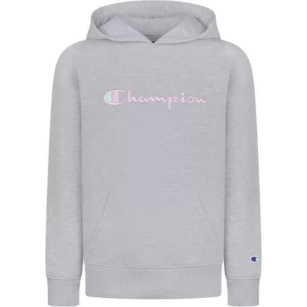 imageChampion Girls Hoodie for Kids Pullover Sweatshirt For Girls Athletic SweaterSignature Oxford Heather