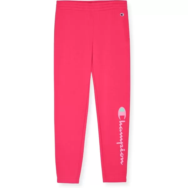 imageChampion Girls Sweatpants for Kids Fleece Girls Jogger Pants Girls ClothesMagenta Pink