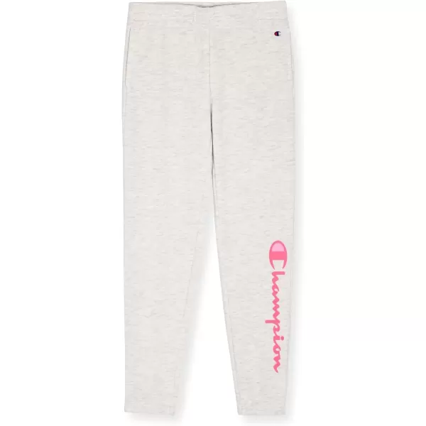 imageChampion Girls Sweatpants for Kids Fleece Girls Jogger Pants Girls ClothesOatmeal Heather