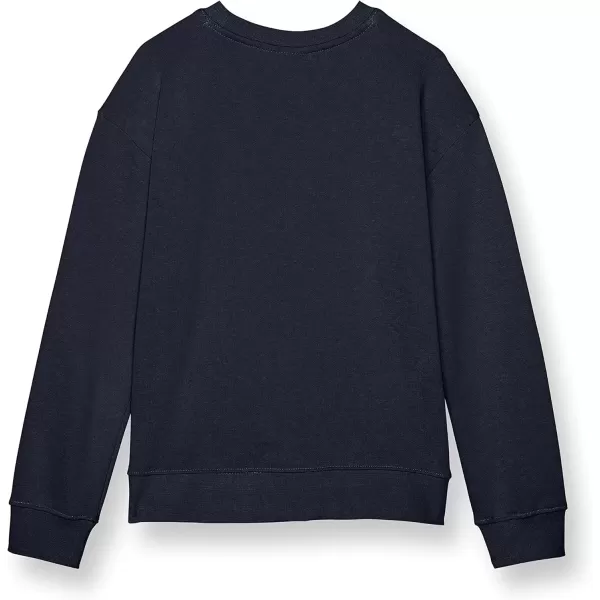 imageChampion Girls Sweatshirt Crew Sweatshirt for Girls Lightweight Pullover Sweatshirt GraphicsNavy Rainbow Script