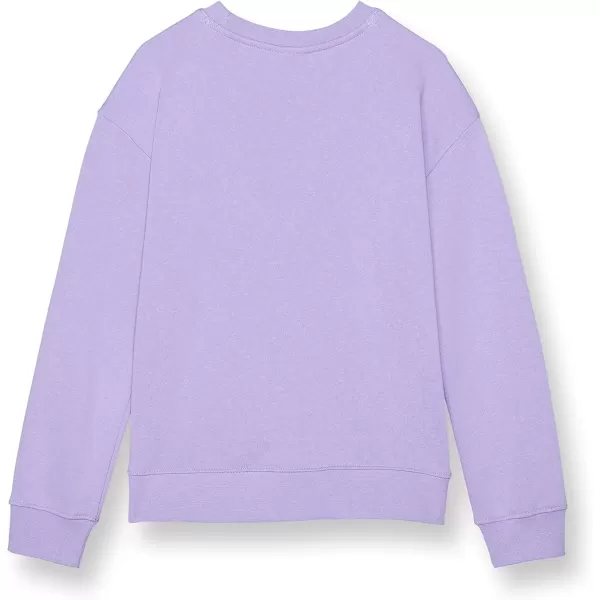 imageChampion Girls Sweatshirt Crew Sweatshirt for Girls Lightweight Pullover Sweatshirt GraphicsSalty Purple Rainbow Script