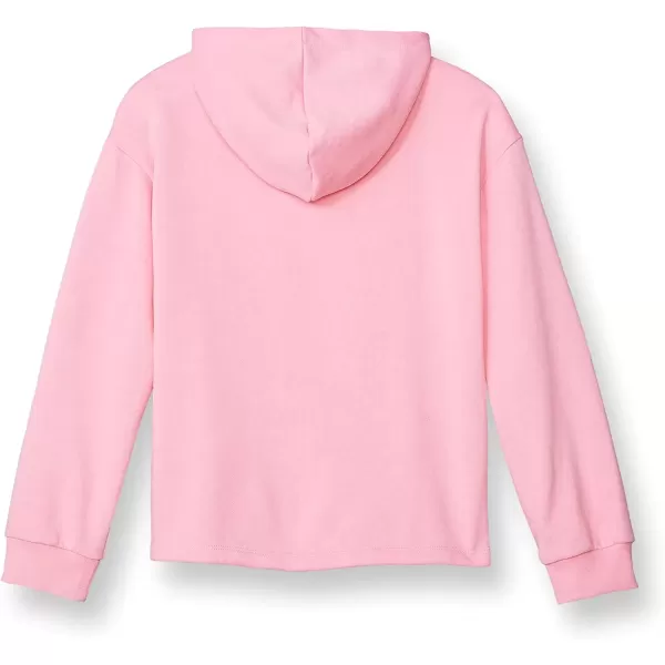 imageChampion Girls Sweatshirt Crew Sweatshirt for Girls Lightweight Pullover Sweatshirt GraphicsSpark Pink Rainbow Script