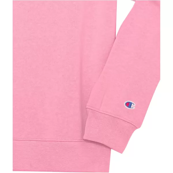 imageChampion Girls Sweatshirt Crew Sweatshirt for Girls Lightweight Pullover Sweatshirt GraphicsSpark Pink Rainbow Script