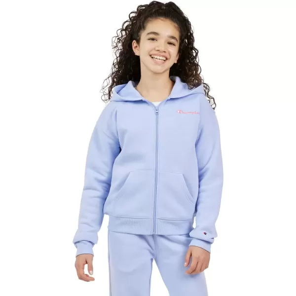 imageChampion Girls Sweatshirt Full Zip Up Fleece Girls Hoodie Sweatshirt Top Girl ClothesLavender Mist Signature