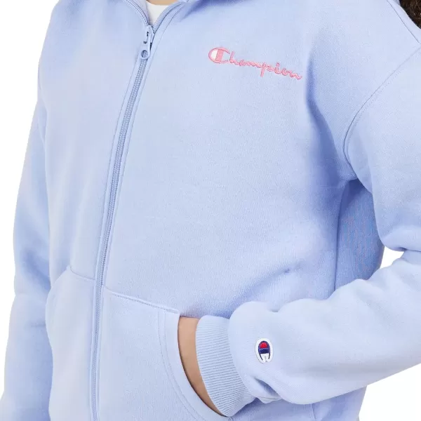 imageChampion Girls Sweatshirt Full Zip Up Fleece Girls Hoodie Sweatshirt Top Girl ClothesLavender Mist Signature