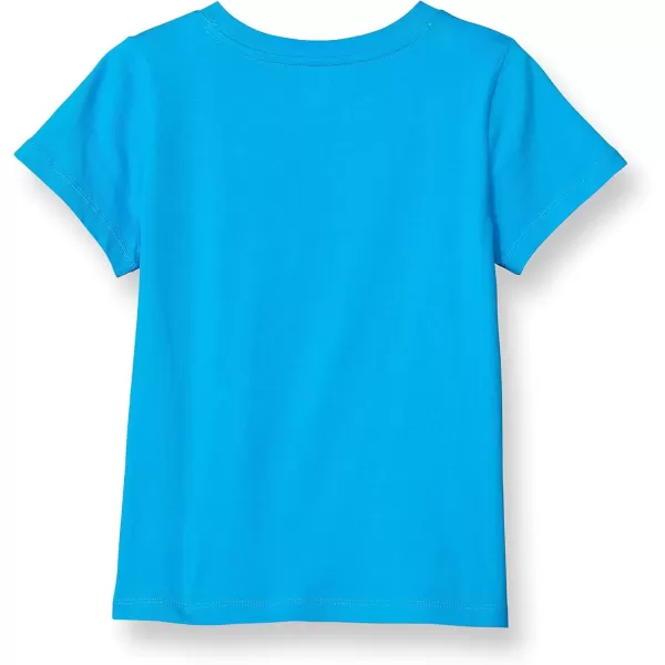 imageChampion Girls TShirt Kids Tee Cotton Tee Multiple GraphicsNew Palatinate Blue Rainbow Script