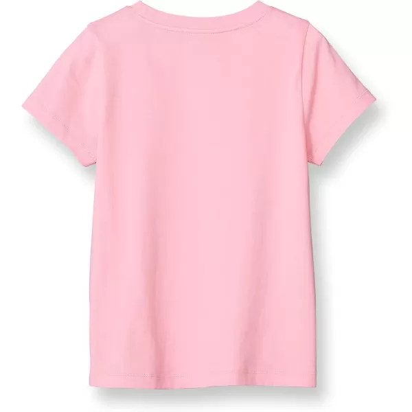 imageChampion Girls TShirt Kids Tee Cotton Tee Multiple GraphicsSpark Pink Triple Wave Script