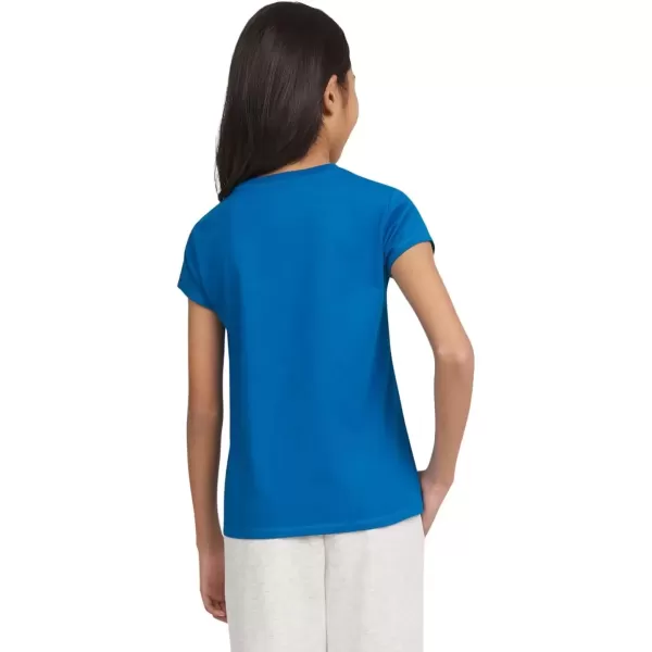imageChampion Girls Tee Shirt for Kids Short Sleeve TShirt Girls TopsMeadow Blue