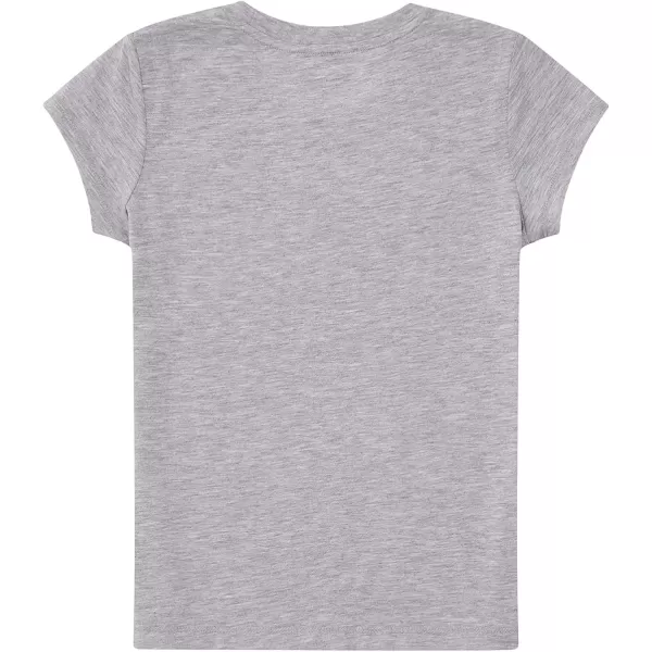 imageChampion Girls Tee Shirt for Kids Short Sleeve TShirt Girls TopsOxford Heather Script