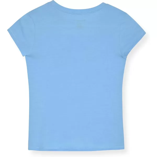imageChampion Girls Tee Shirt for Kids Short Sleeve TShirt Girls TopsPlacid Blue Logo