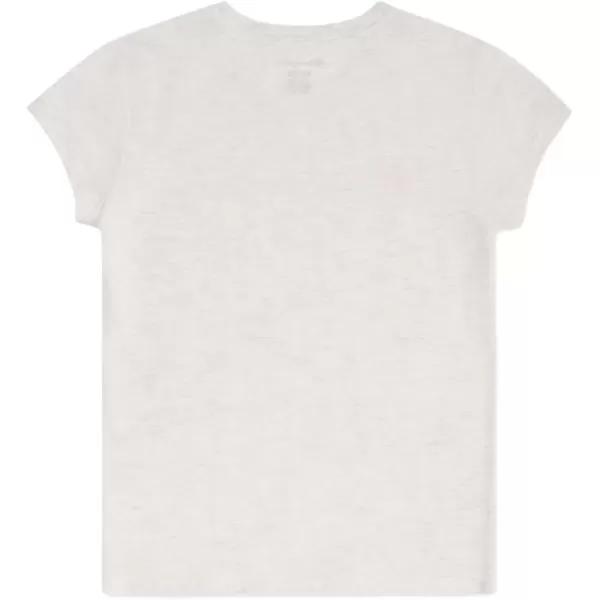 imageChampion Girls Tee Shirt for Kids Short Sleeve TShirt Girls TopsSignature Oatmeal Heather