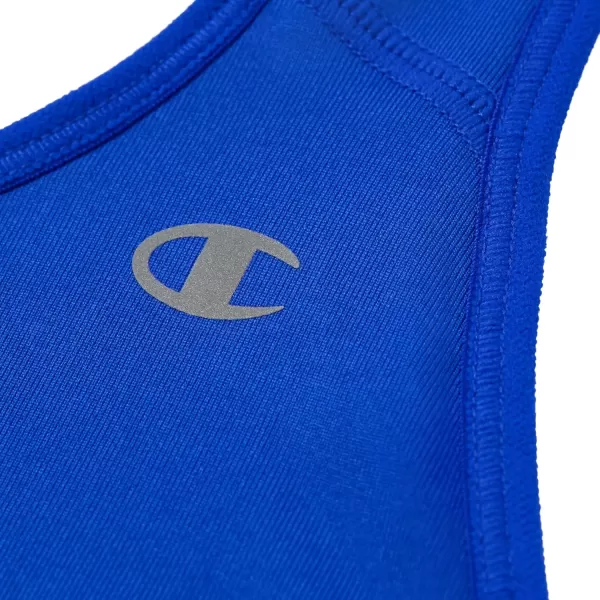 imageChampion WomenS Sports Bra Compression Moisture Wicking HighImpact Sports Bra For WomenFlight Blue