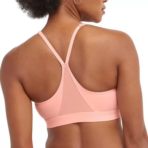 imageChampion Womens Sports Bra Soft Touch Moisturewicking Bra Light Support Sports Bra Longline Sports Bra AvailablePink Star