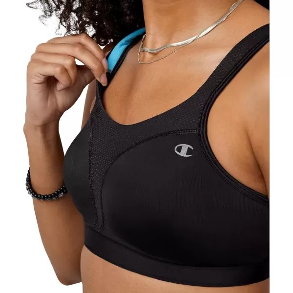 imageChampion Womens Sports Bra Spot Comfort Maximum Support HighImpact Sports Bra for WomenBlack