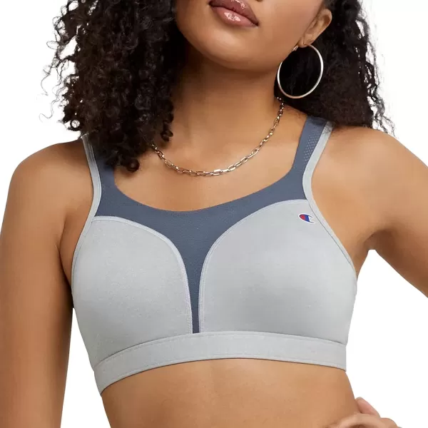 imageChampion Womens Sports Bra Spot Comfort Maximum Support HighImpact Sports Bra for WomenOxford HeatherMedium Gray