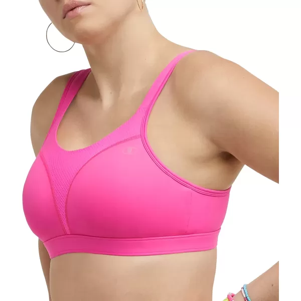 imageChampion Womens Sports Bra Spot Comfort Maximum Support HighImpact Sports Bra for WomenPinksicle