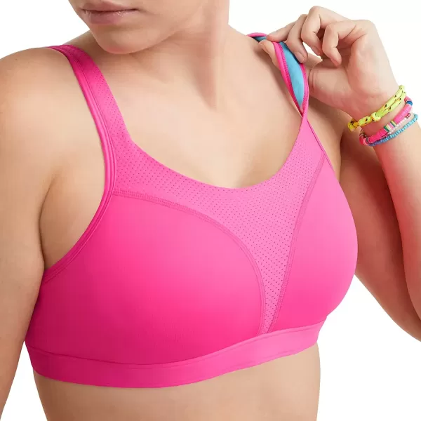 imageChampion Womens Sports Bra Spot Comfort Maximum Support HighImpact Sports Bra for WomenPinksicle