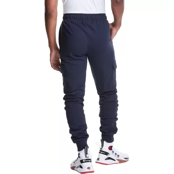 imageChampion Mens Joggers Powerblend Anklelength Joggers Sweatpants for Men with Pockets Reg Or Big ampamp TallNavy C Patch Logo