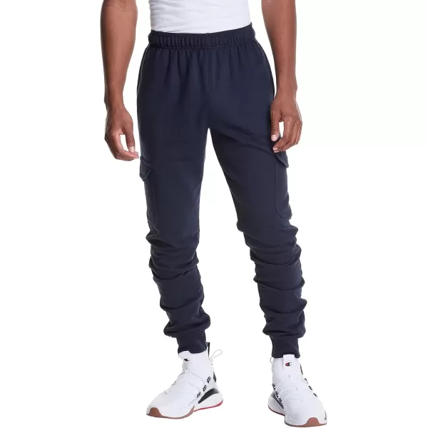 imageChampion Mens Joggers Powerblend Anklelength Joggers Sweatpants for Men with Pockets Reg Or Big ampamp TallNavy C Patch Logo