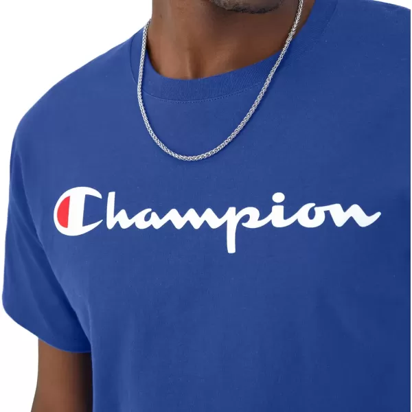 imageChampion Mens TShirt Classic Graphic TShirt Soft and Comfortable TShirts for Men Script Logo Reg or Big ampamp TallSurf the Web Script