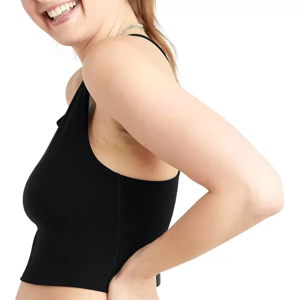 imageChampion WomenS Crop Top Soft Touch Moisture Wicking Ribbed Cropped Top For WomenBlack