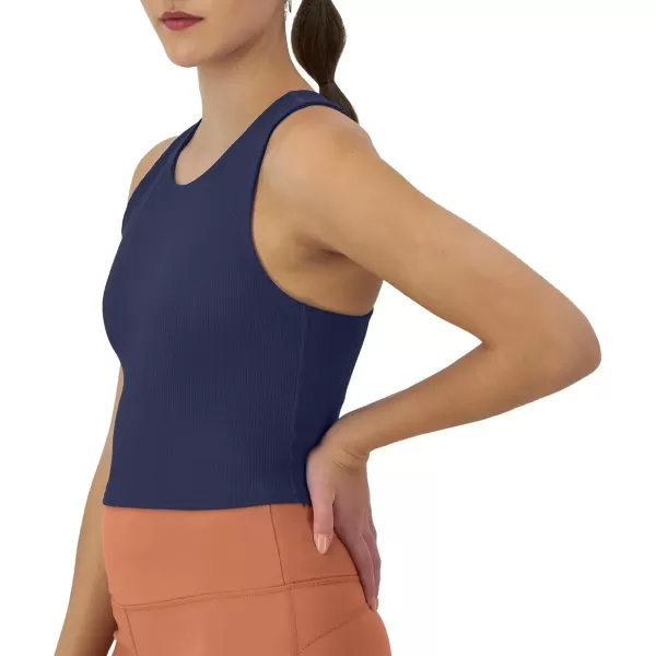 imageChampion WomenS Crop Top Soft Touch Moisture Wicking Ribbed Cropped Top For WomenBlown Glass Blue