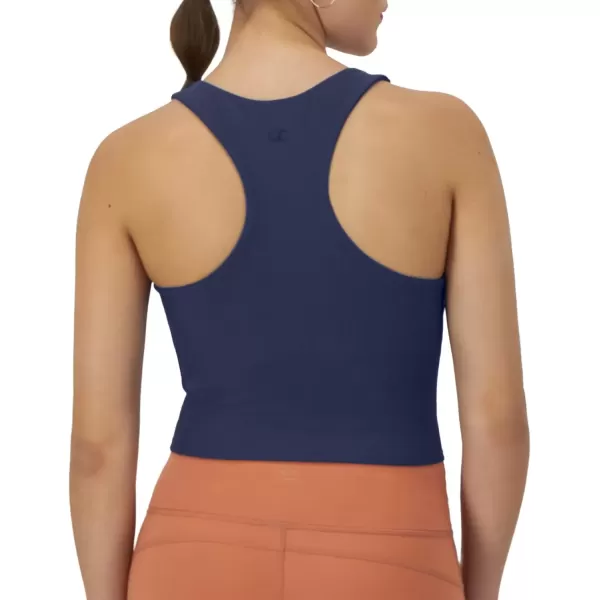 imageChampion WomenS Crop Top Soft Touch Moisture Wicking Ribbed Cropped Top For WomenBlown Glass Blue