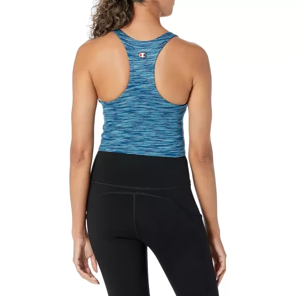 imageChampion WomenS Crop Top Soft Touch Moisture Wicking Ribbed Cropped Top For WomenSpacedye Multi Cool