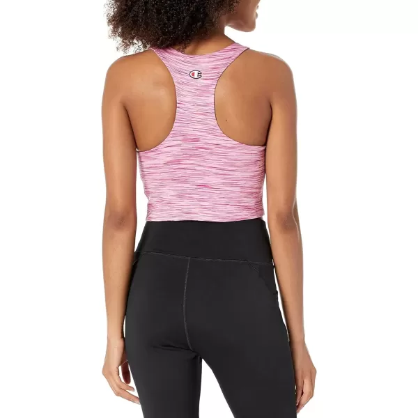 imageChampion WomenS Crop Top Soft Touch Moisture Wicking Ribbed Cropped Top For WomenSpacedye Multi Warm