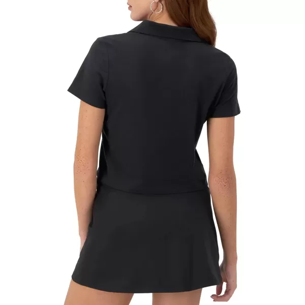 imageChampion WomenS Polo Moisture Wicking Anti Odor Slim Fit Polo TShirt For WomenBlack