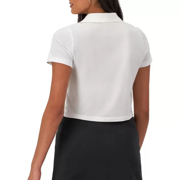 imageChampion WomenS Polo Moisture Wicking Anti Odor Slim Fit Polo TShirt For WomenWhite