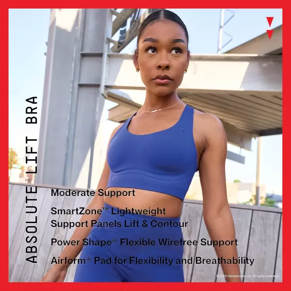 imageChampion WomenS Sports Bra Absolute Lift Moisture Wicking Moderate Support Bra For WomenNatural