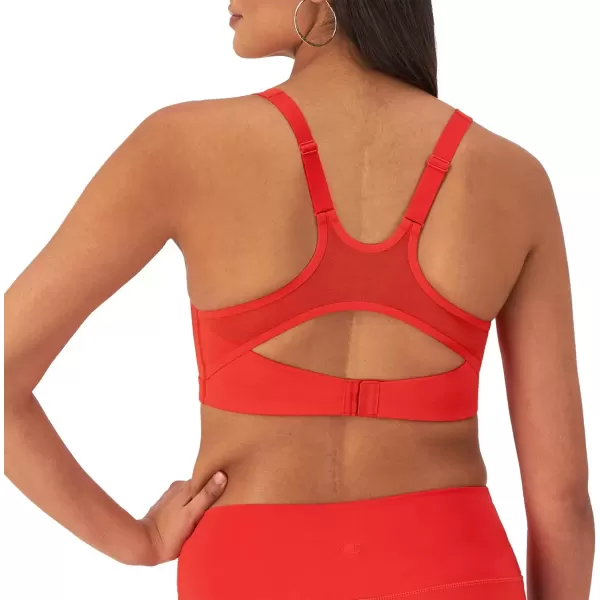 imageChampion WomenS Sports Bra Motion Control High Impact Sports Bra For Women Hybrid SizesSolar Crimson