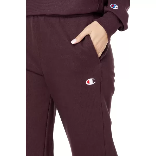 imageChampion WomenS Sweatpants Reverse Weave Fleece Joggers Sweatpants For Women 30Black Plum C Logo