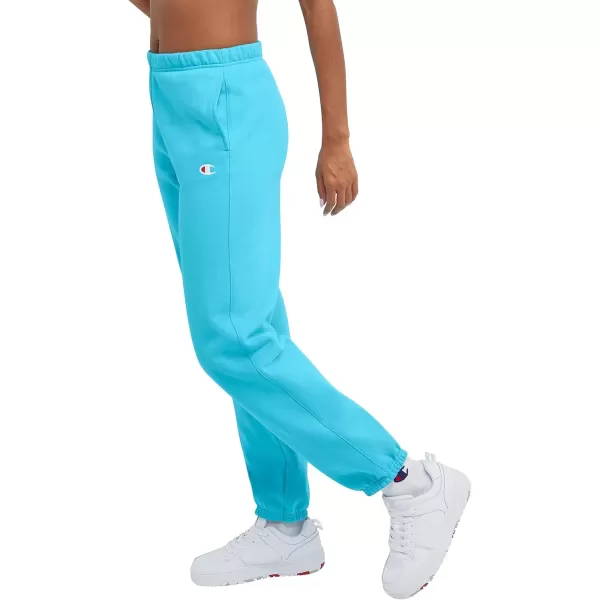 imageChampion WomenS Sweatpants Reverse Weave Fleece Joggers Sweatpants For Women 30Light Sky Blue C Logo