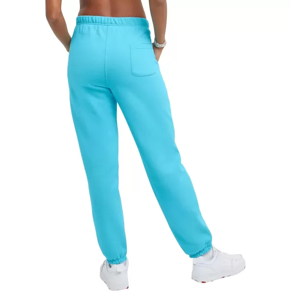 imageChampion WomenS Sweatpants Reverse Weave Fleece Joggers Sweatpants For Women 30Light Sky Blue C Logo